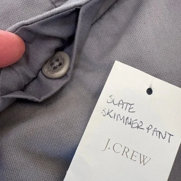 J. Crew Stretch City Fit Cropped Skimmer Pants in Grey, Size 4 - Picture 10 of 10
